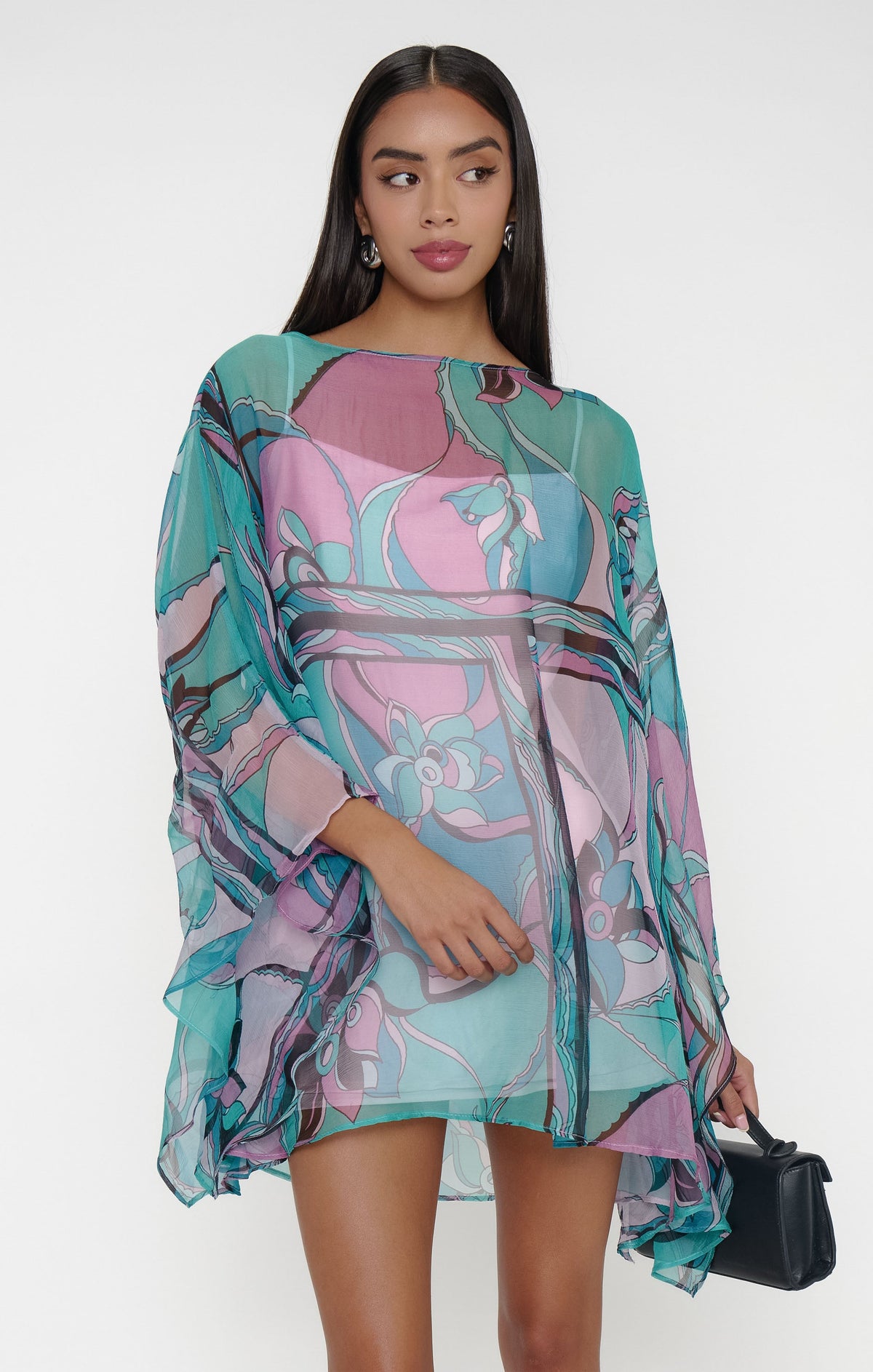 Olsen Mini Dress ~ Siren Spell Silk Chiffon