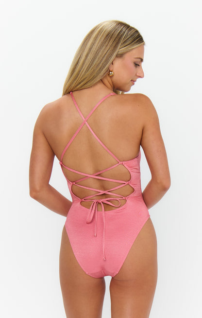 Bask One Piece ~ Coral Reef Shimmer with Shells