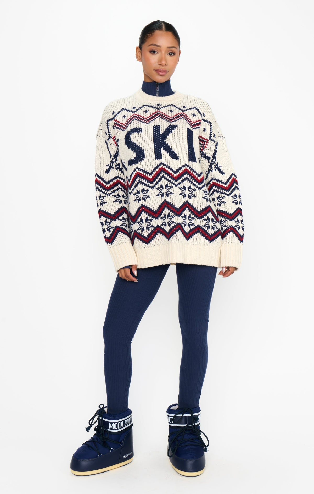 Ski in Sweater ~ Cream Ski Knit