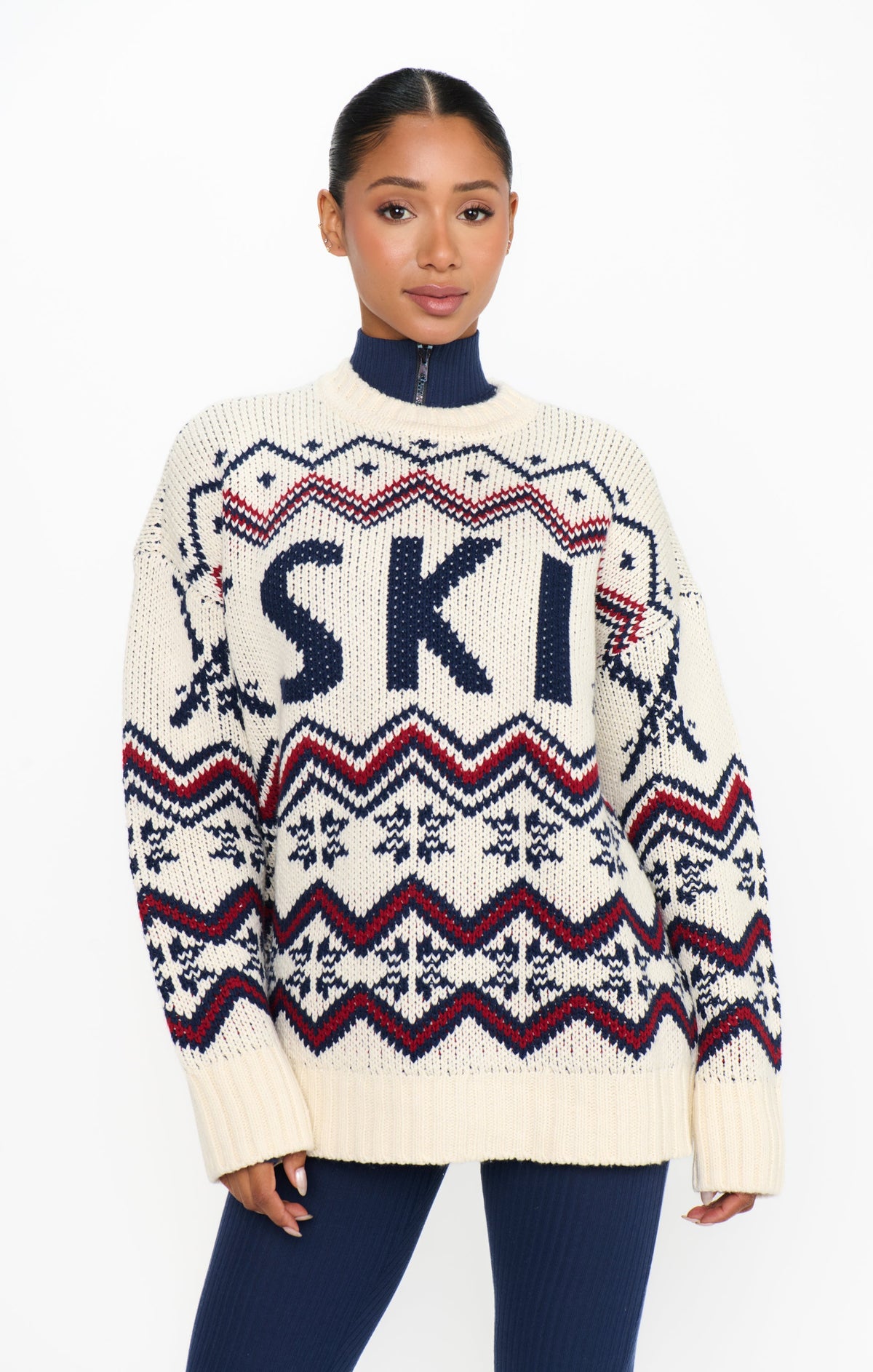Ski in Sweater ~ Cream Ski Knit