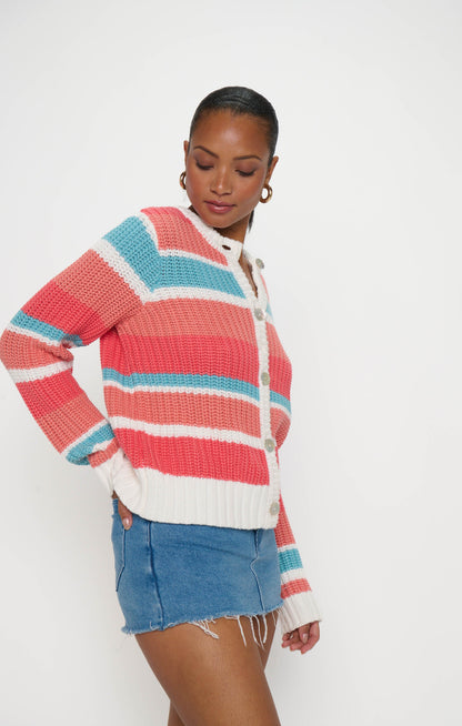 Camden Cardigan ~ Cabana Stripe Knit