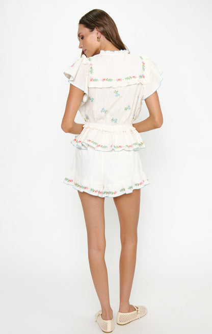 Cannes Shorts ~ Wild Meadow Embroidery