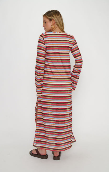 Staycation Coverup ~ Sunkissed Stripe Knit