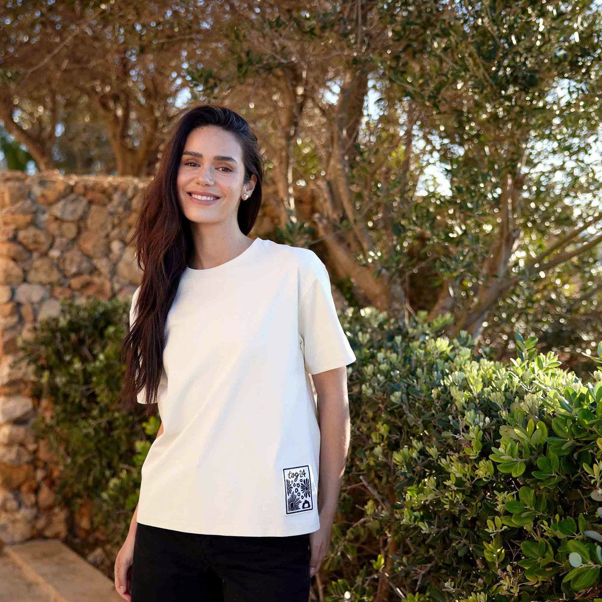 Margot Womens Supersoft Premium Relaxed Fit T-Shirt - Vanilla