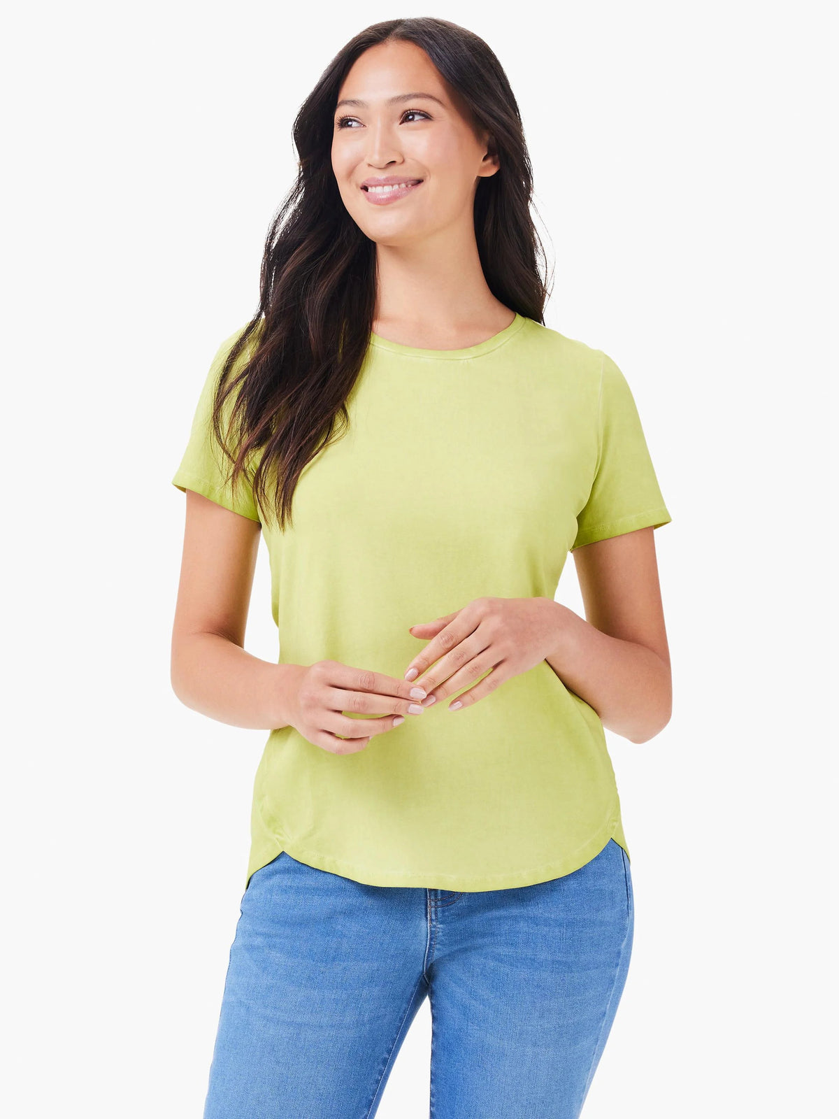 NZT Short Sleeve Shirt Tail Crew Tee