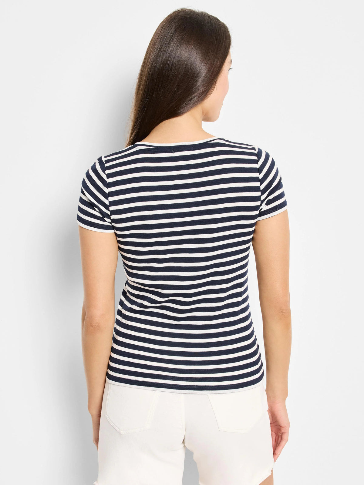 NZT Short Sleeve Crew Neck Striped Tee