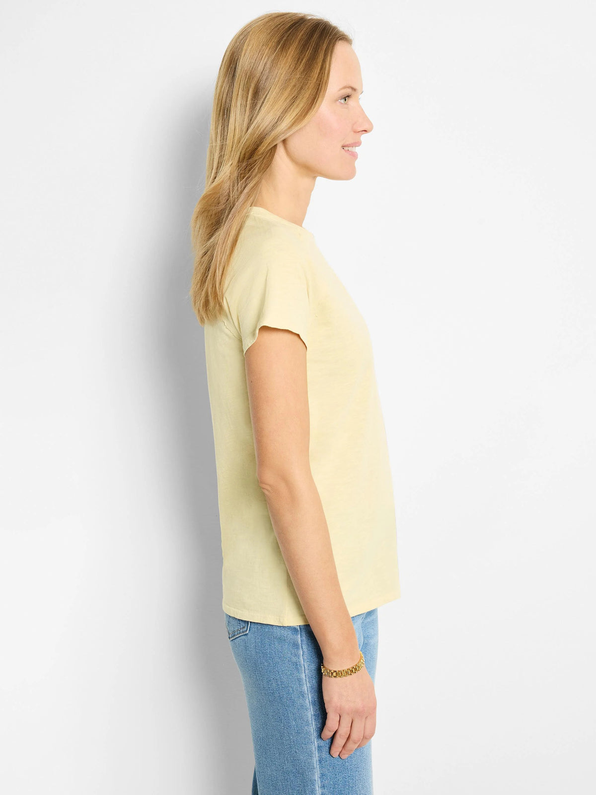 NZT Short Sleeve Cotton Slub Crew Neck Tee