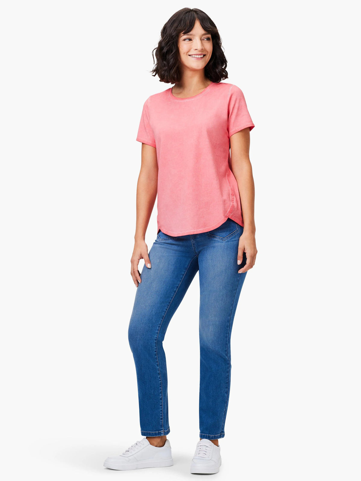 NZT Short Sleeve Shirt Tail Crew Tee