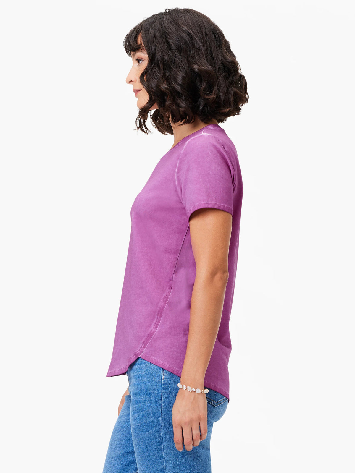 NZT Short Sleeve Shirt Tail Crew Tee