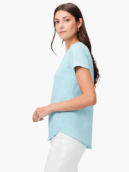 NZT Short Sleeve Shirt Tail Crew Tee