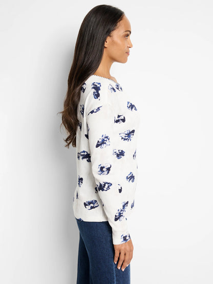 NZT Stamped Floral Waffle Tee