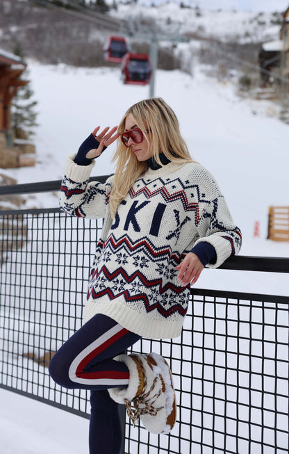 Ski in Sweater ~ Cream Ski Knit