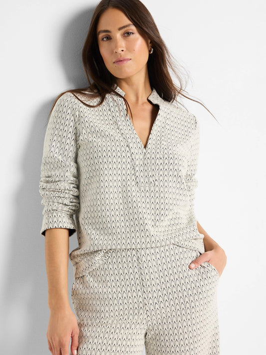 Subtle Swirl Knit Top