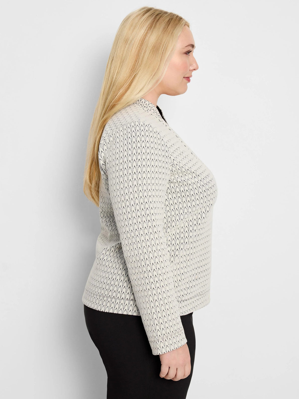 Subtle Swirl Knit Top