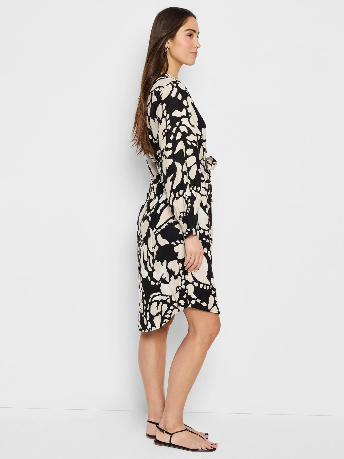 Evening Petal Blouse Dress