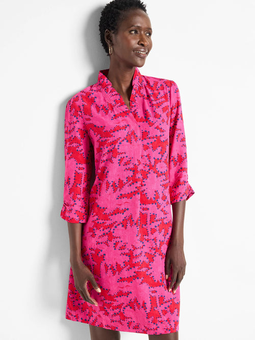 Clashy Petals Ruffled Up Dress