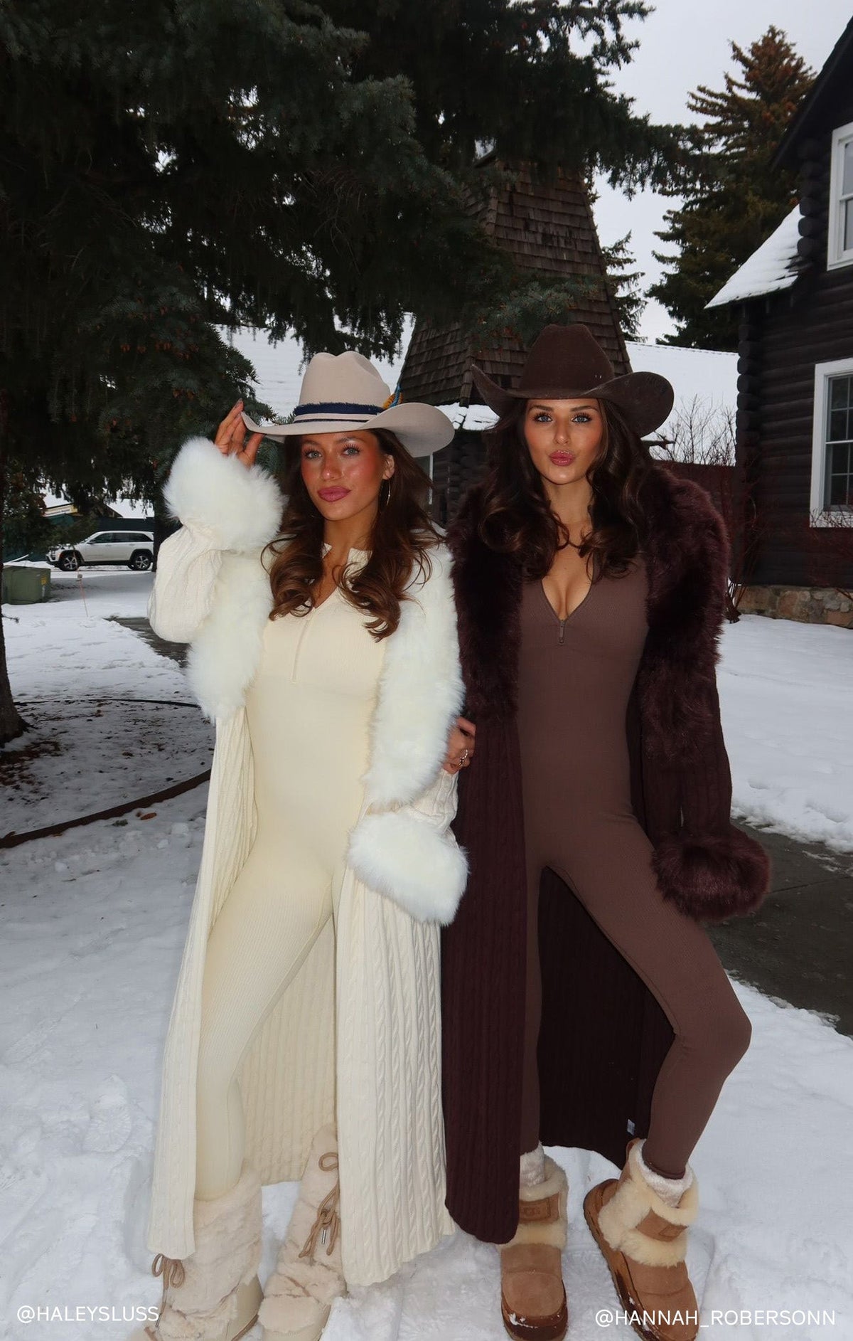 Stormi Cardigan ~ Chocolate Cable Knit with Faux Fur