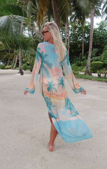 Staycation Coverup ~ Sunset Cove Chiffon