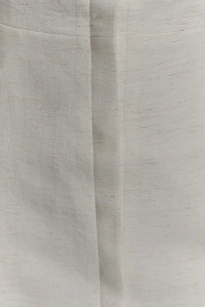 Anya Linen Halter Mini Dress Oat Marle