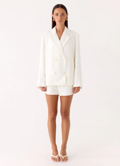 Asher Suiting Blazer - White