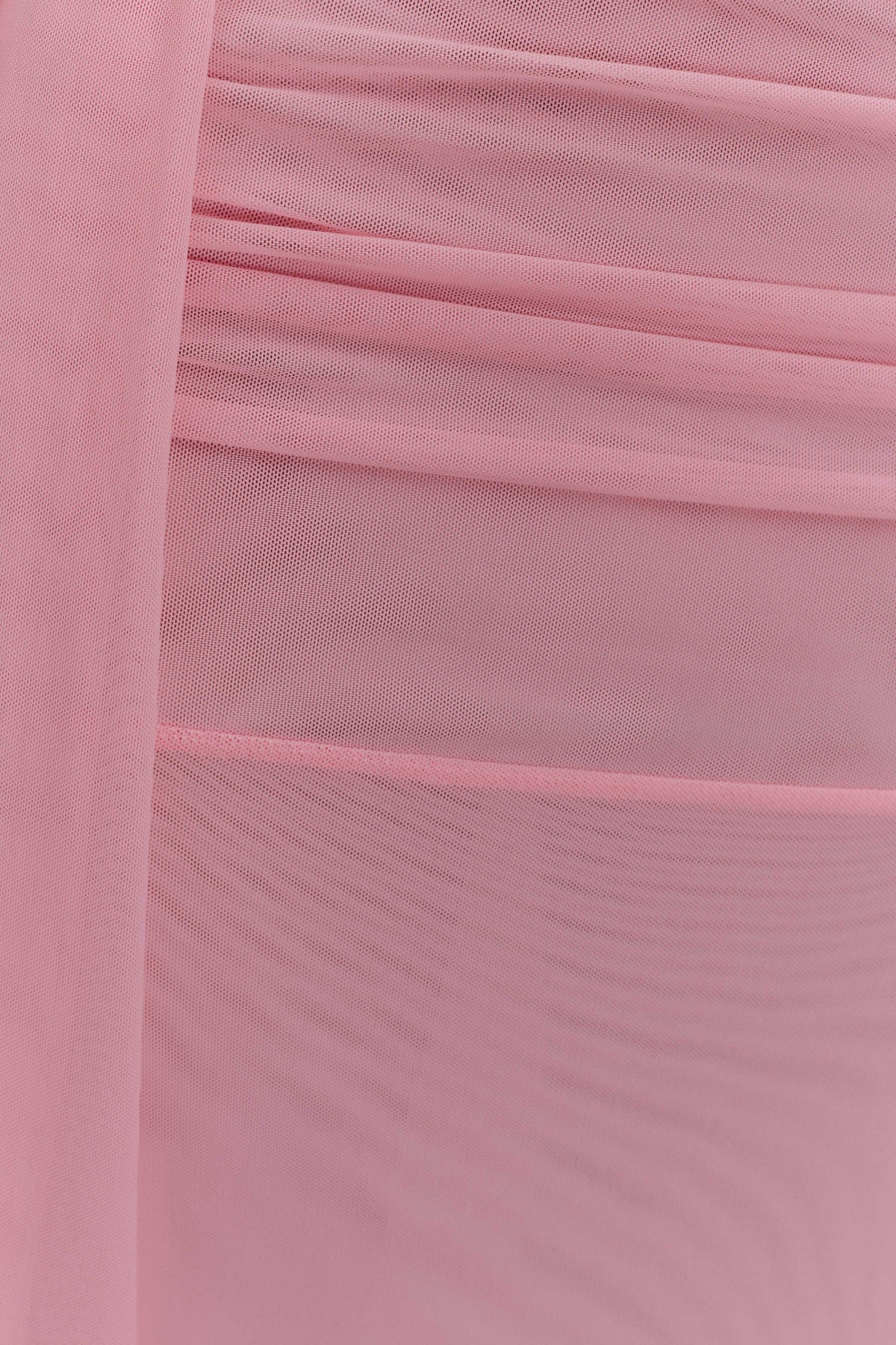 Arna Mesh Maxi Skirt Candy Pink