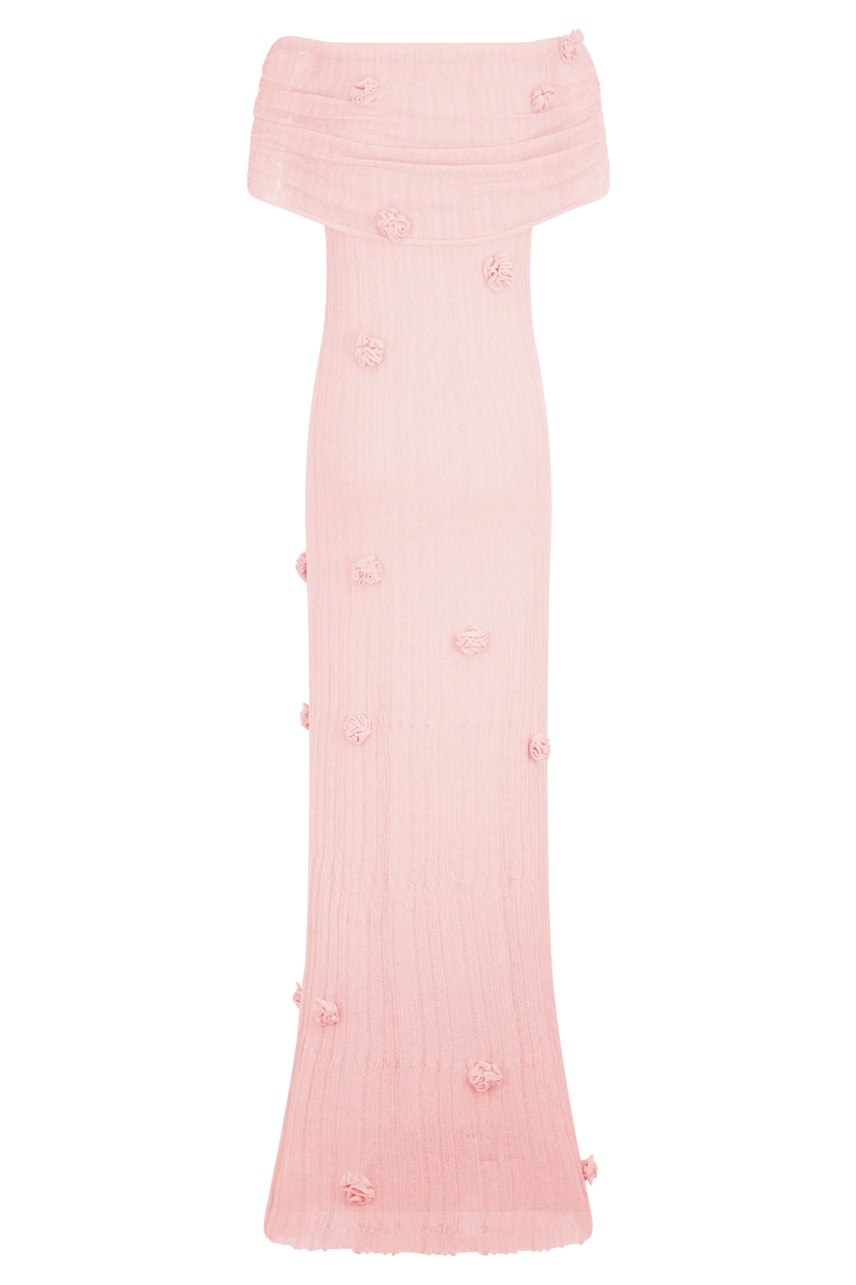 Brynn Orchid Knit Maxi Dress Pastel Pink