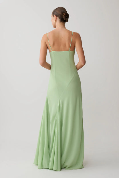 Aurelia Chiffon Maxi Dress Sage