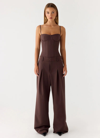 Ania Corset Top Chocolate