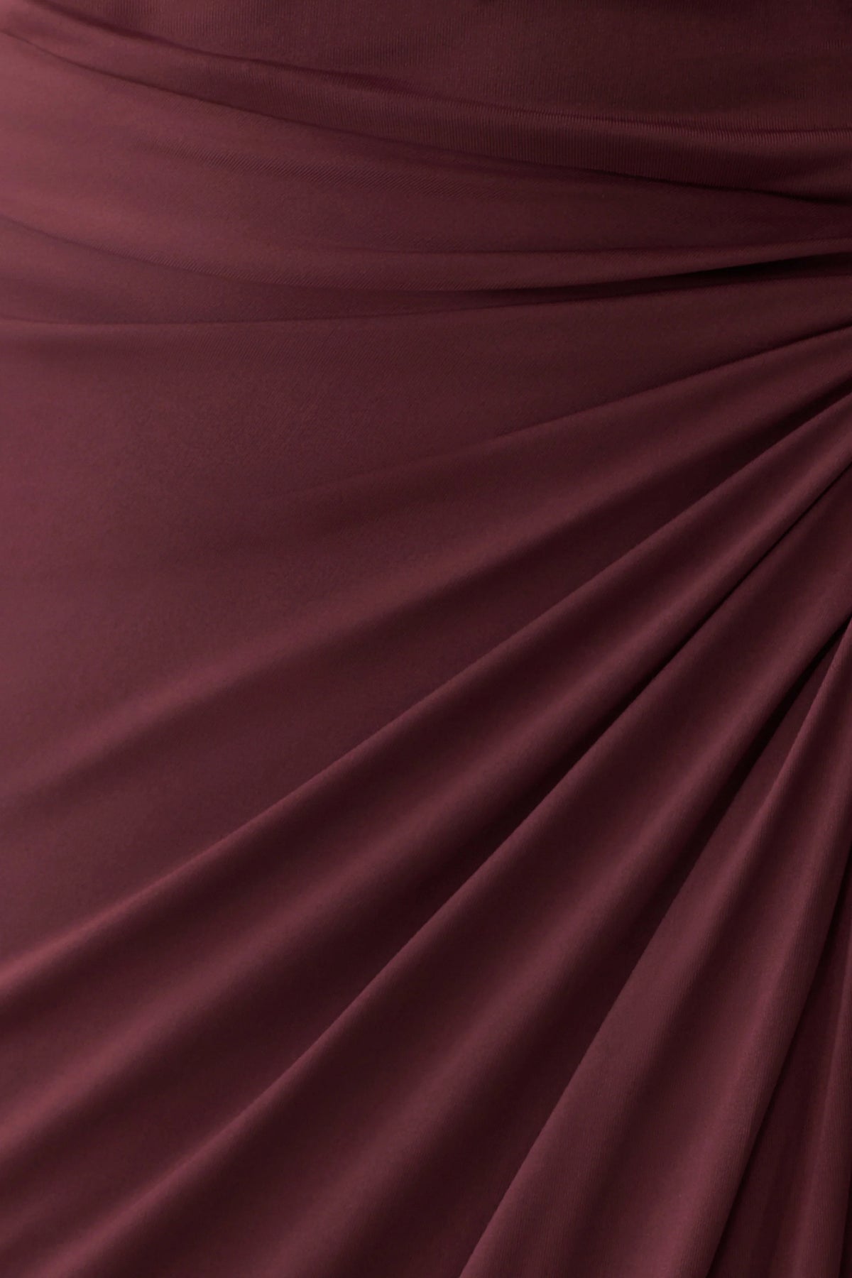 Alyn Off Shoulder Draped Maxi Dress Dark Plum