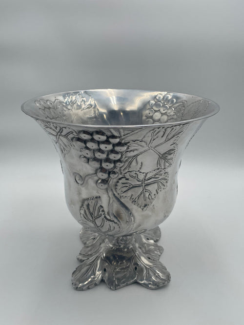 ARTHUR COURT ICE BUCKET CONCORD GRAPE DESIGN LEAF PEDESTAL BASE