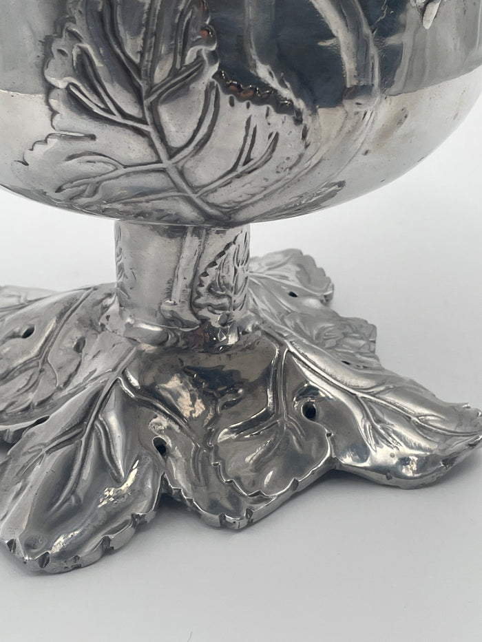 ARTHUR COURT ICE BUCKET CONCORD GRAPE DESIGN LEAF PEDESTAL BASE
