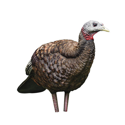 Avian-X LCD Breeder Hen turkey decoy with realistic brown feathers, detailed paint, and durable rubber construction.