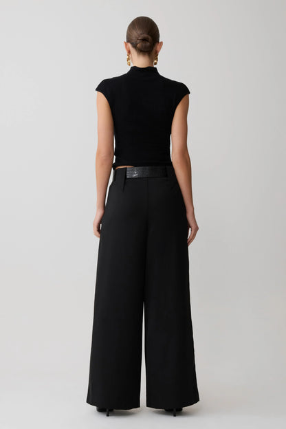 Arlo Wide Leg Suiting Trouser Black