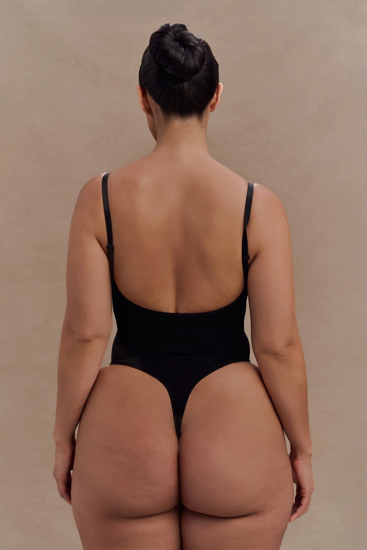 Alyssa Backless Shapewear Bodysuit Black