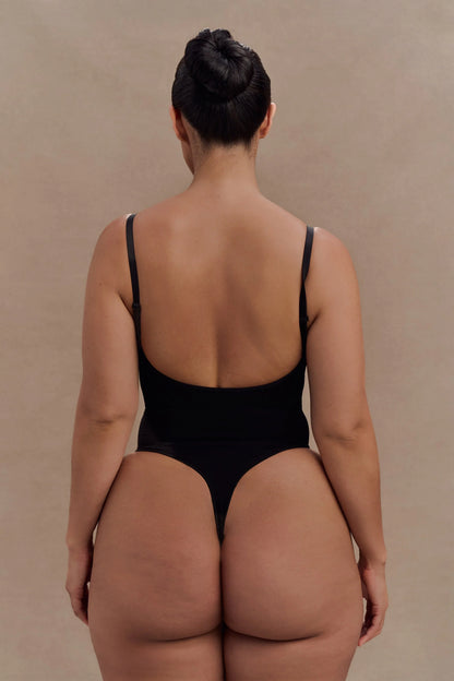 Alyssa Backless Shapewear Bodysuit Black