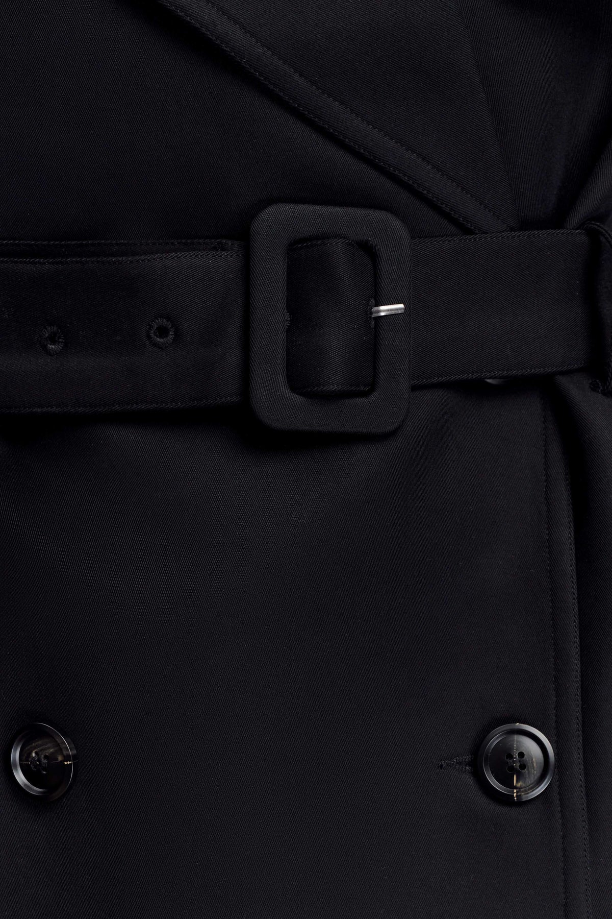 Alden Short Trench Jacket Black
