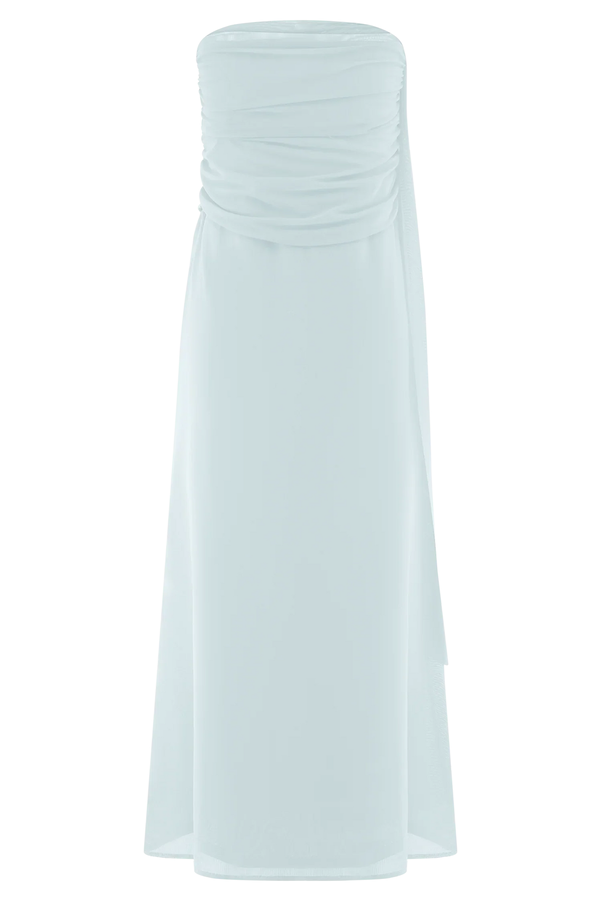 Arna Mesh Maxi Skirt Pale Blue