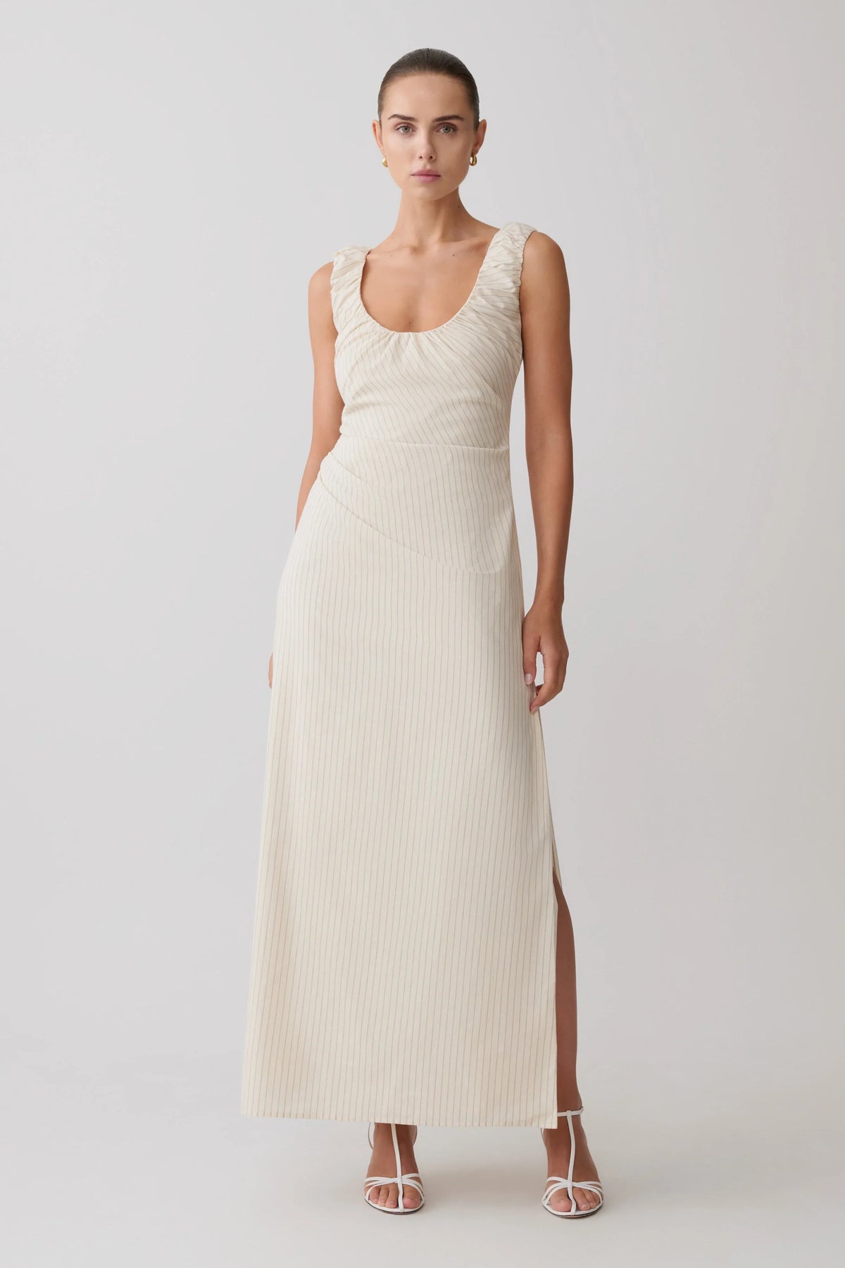 Anisa Scoop Neck Maxi Dress Stripe