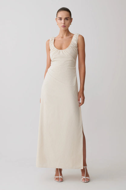 Anisa Scoop Neck Maxi Dress Stripe