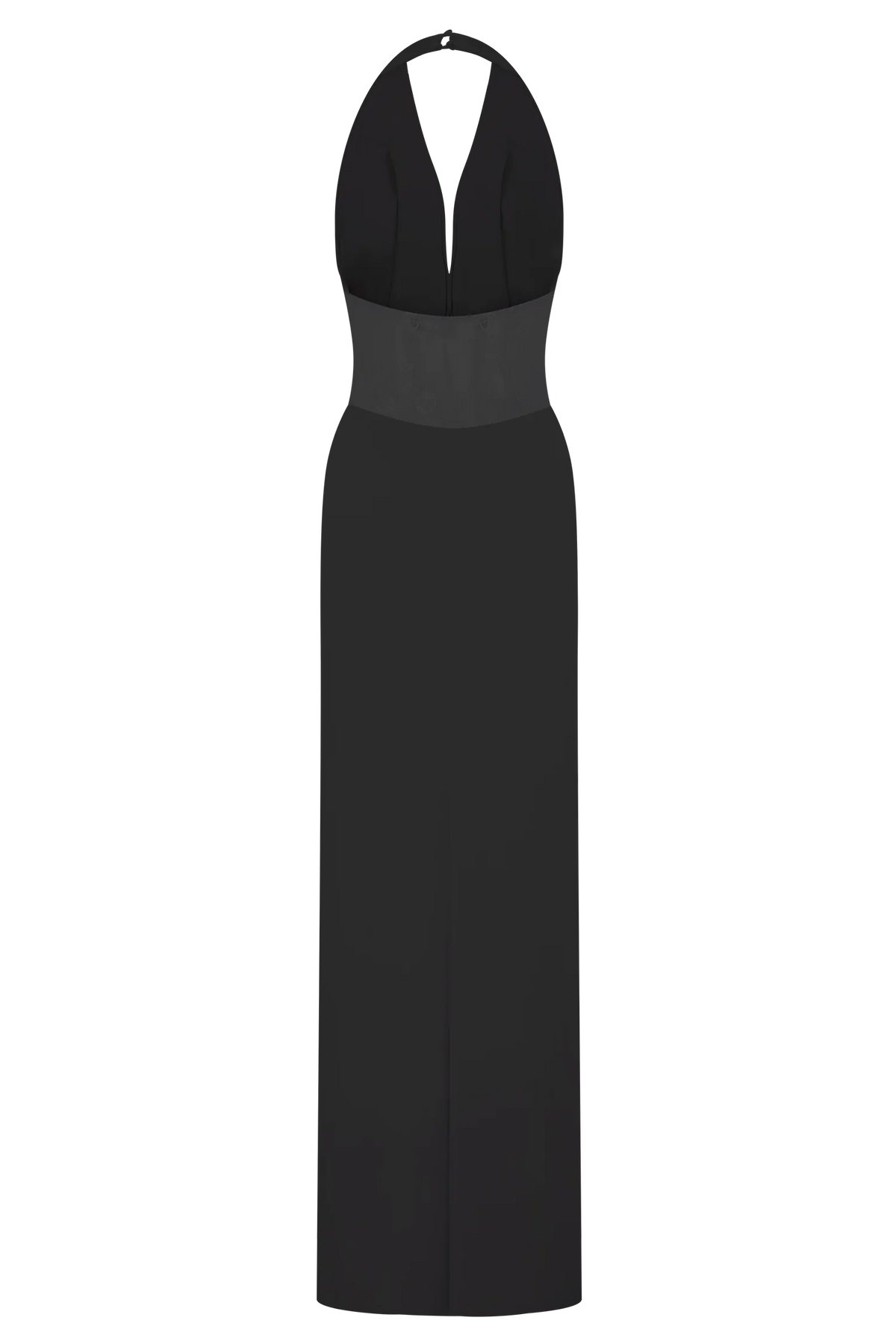 Bonnie Slinky And Lace Maxi Dress Black