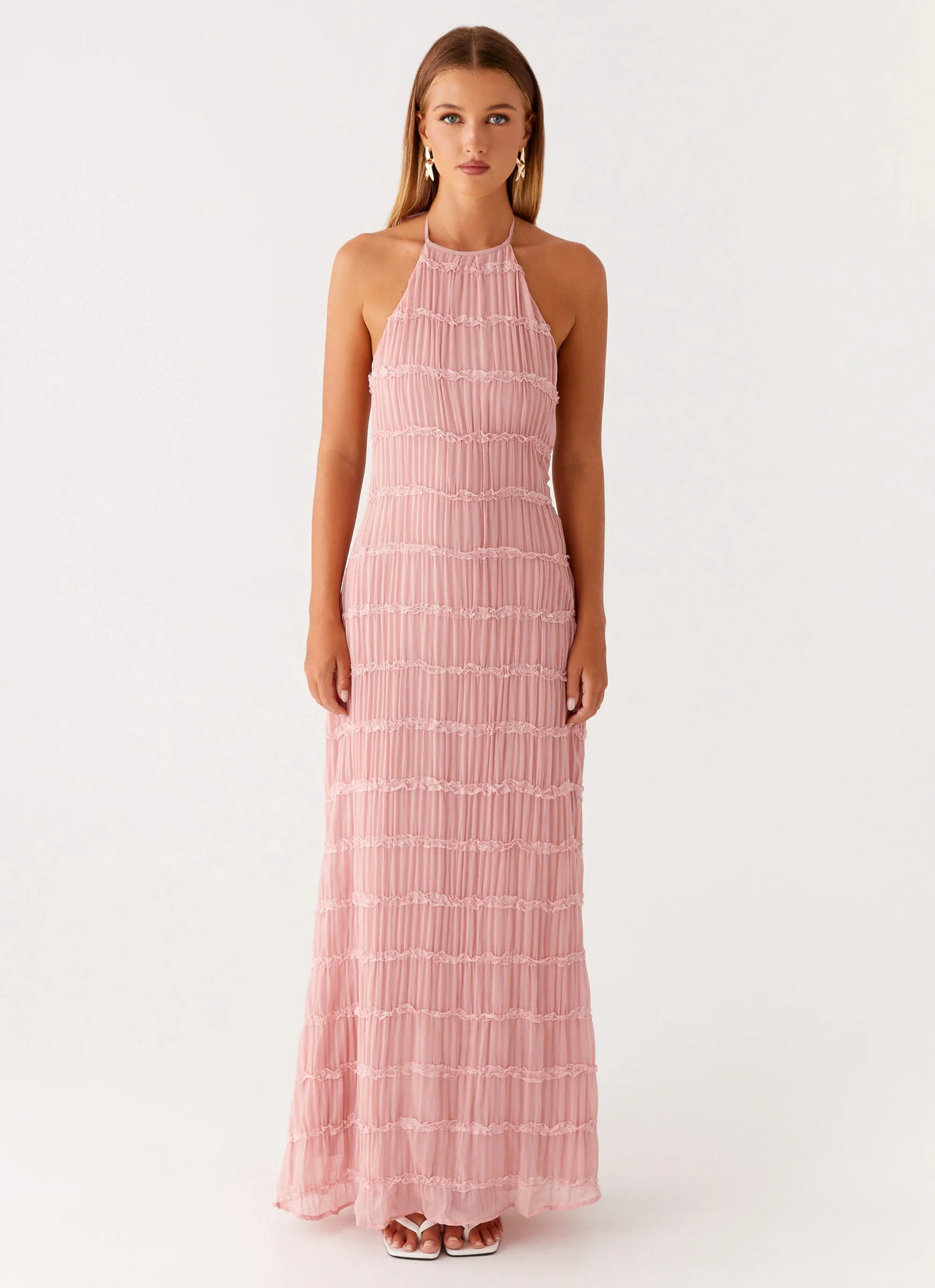 Aullie Maxi Dress Pink