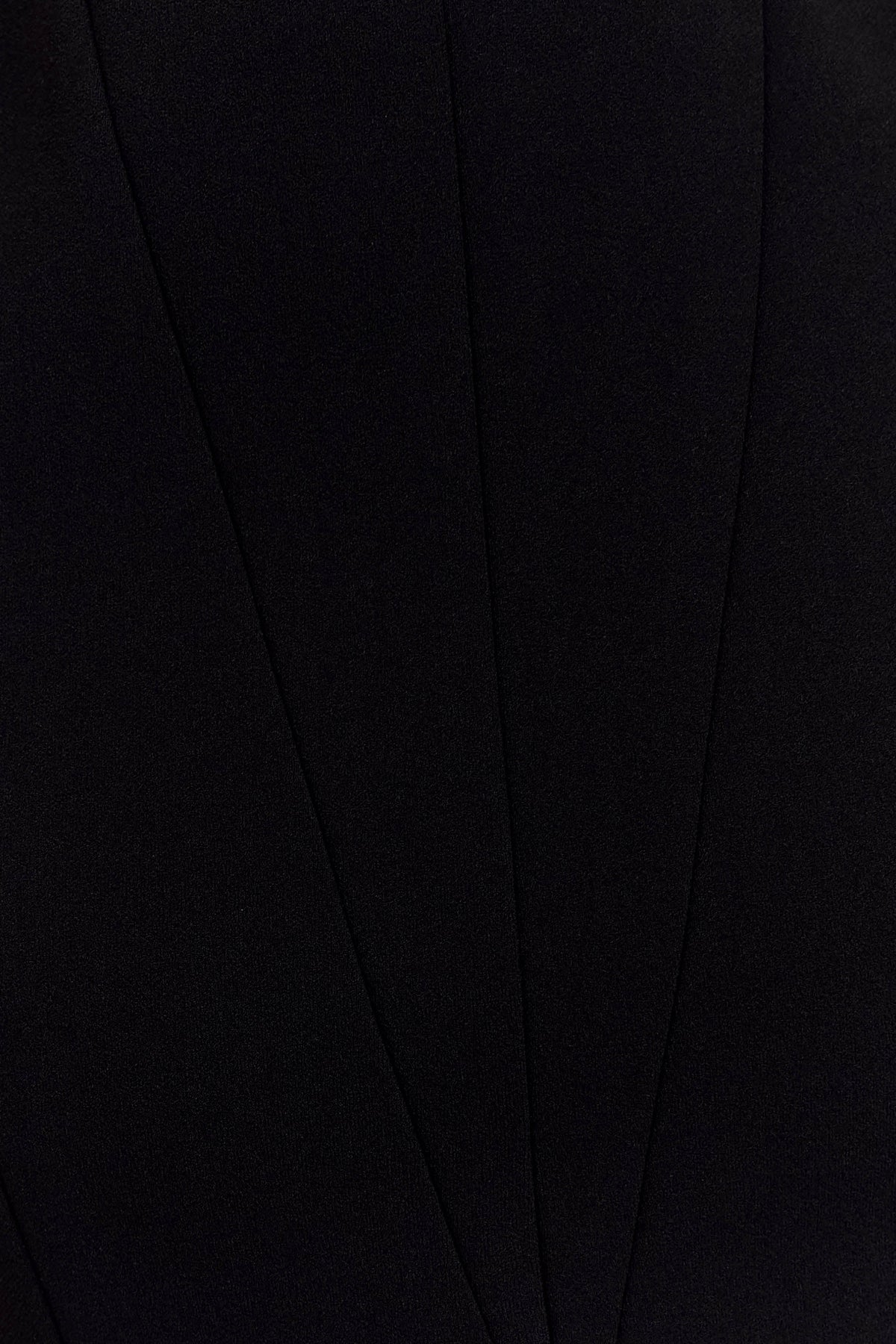 Callista Crepe A Line Midi Dress Black