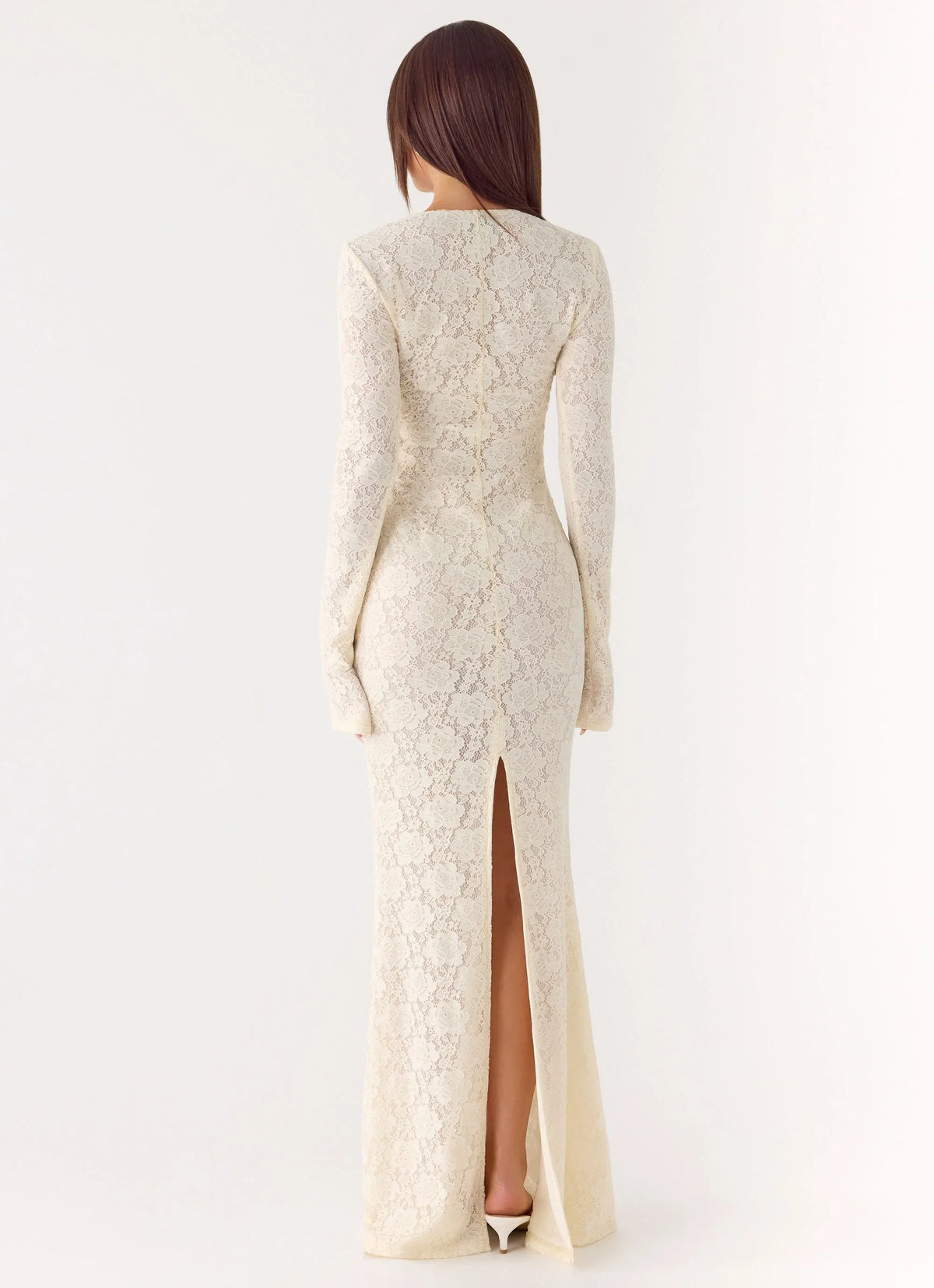 Astoria Long Sleeve Maxi Dress Ivory