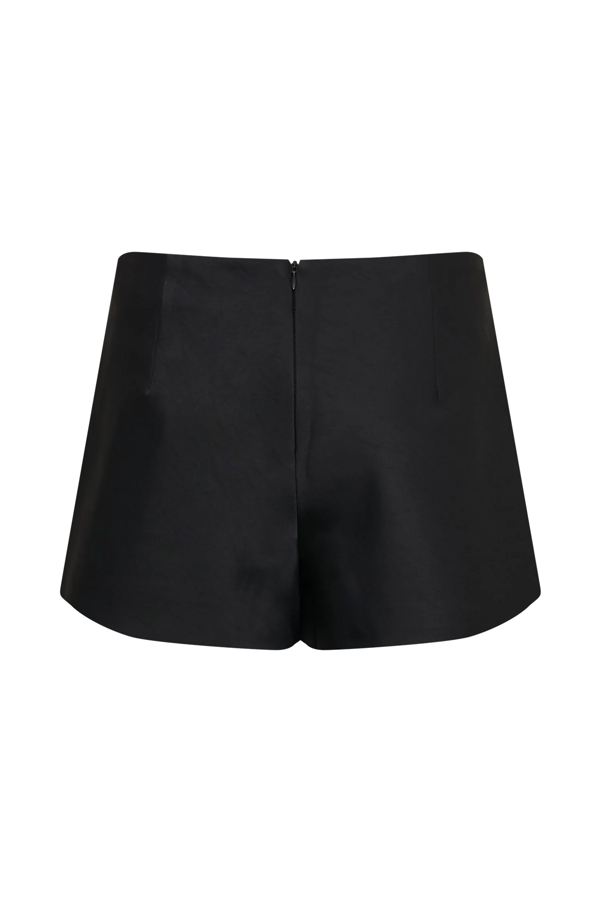 Anne Satin Mini Short Black