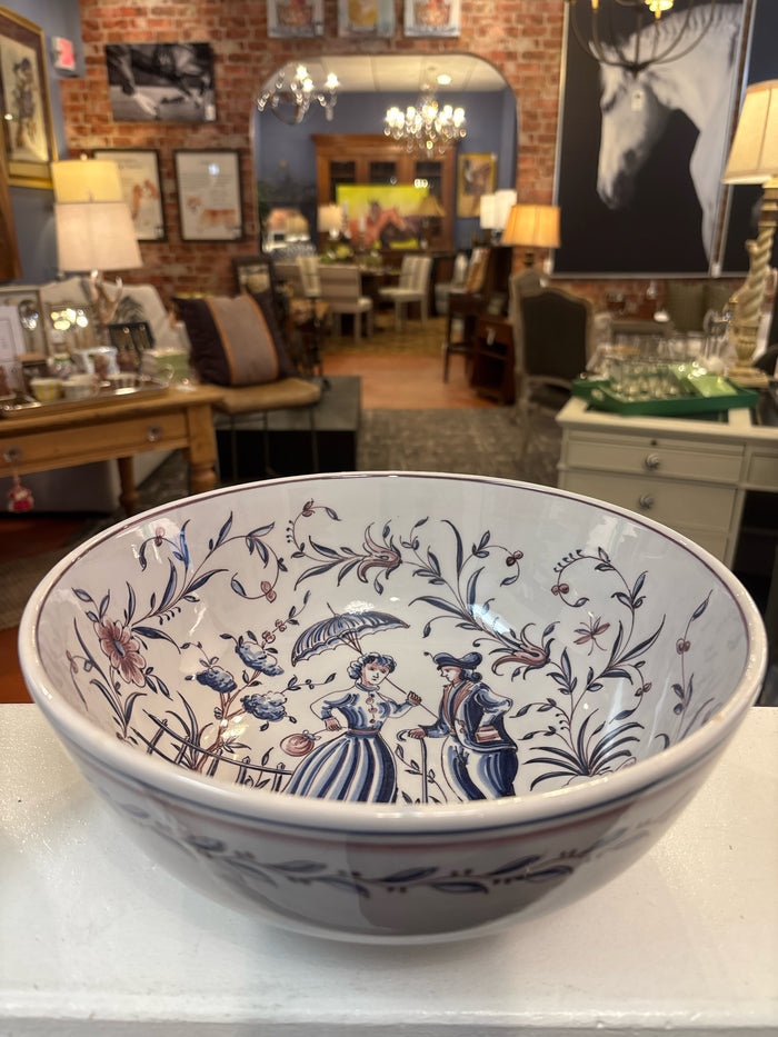 BOWL LADY AND GENT MOTIF