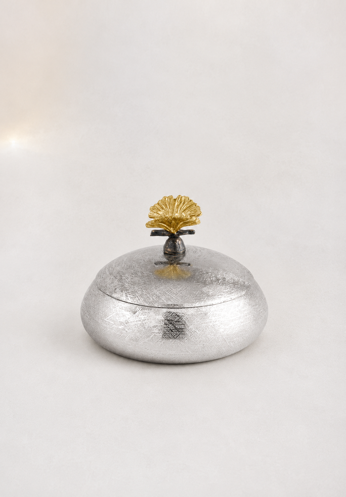 Butterfly Ginkgo Round Trinket Box — Michael Aram — view 2 | Amier Home