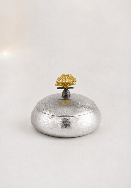 Butterfly Ginkgo Round Trinket Box — Michael Aram — view 2 | Amier Home