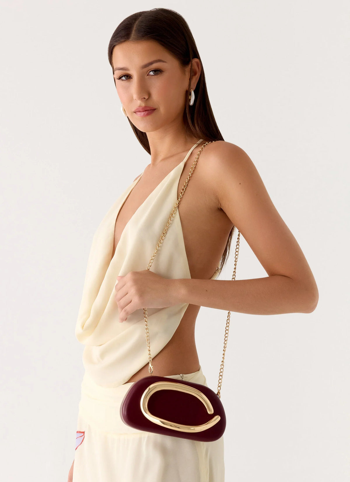 Avenna Clutch Bag Maroon