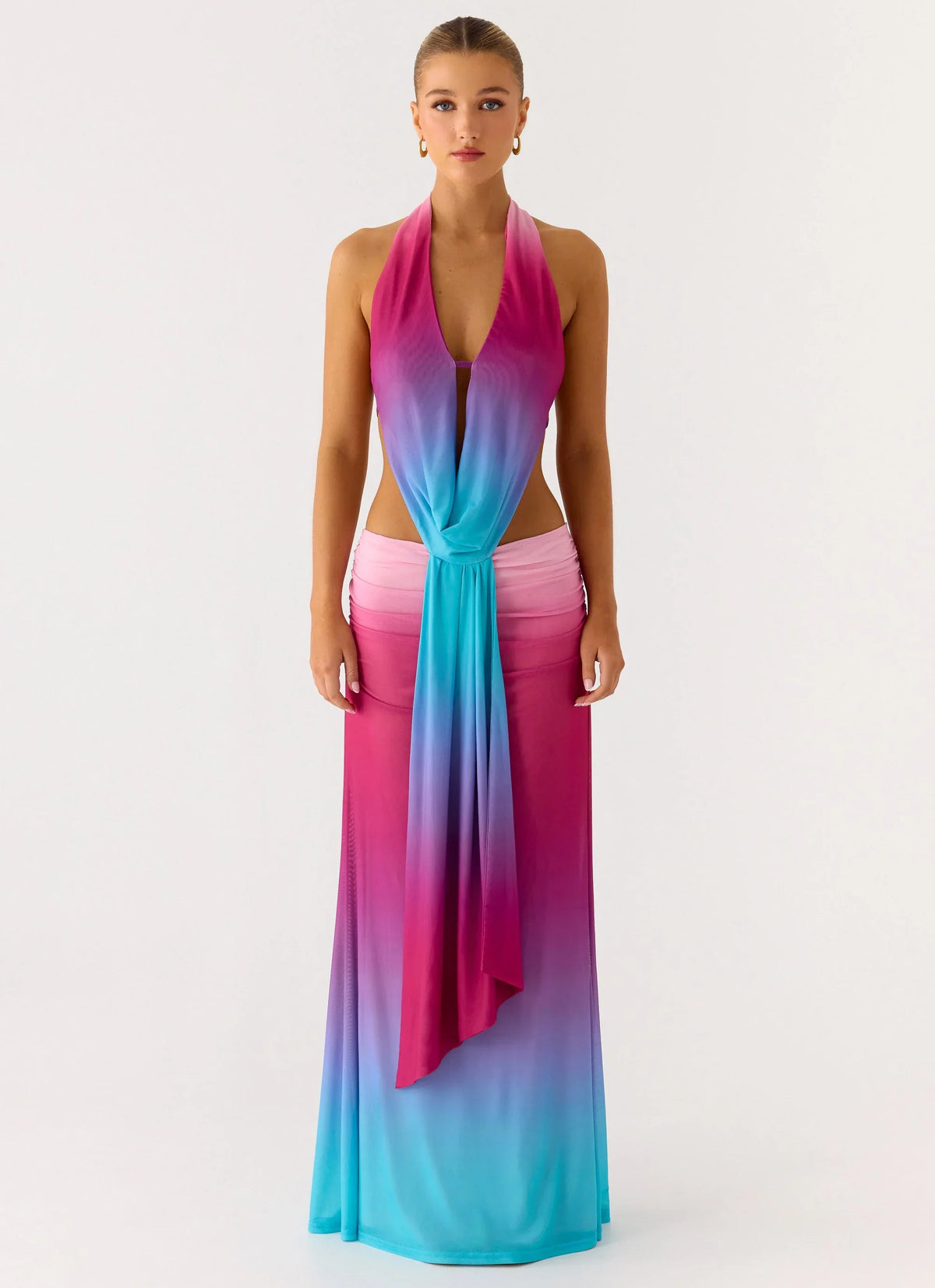 After Bloom Maxi Dress Disco Ombre
