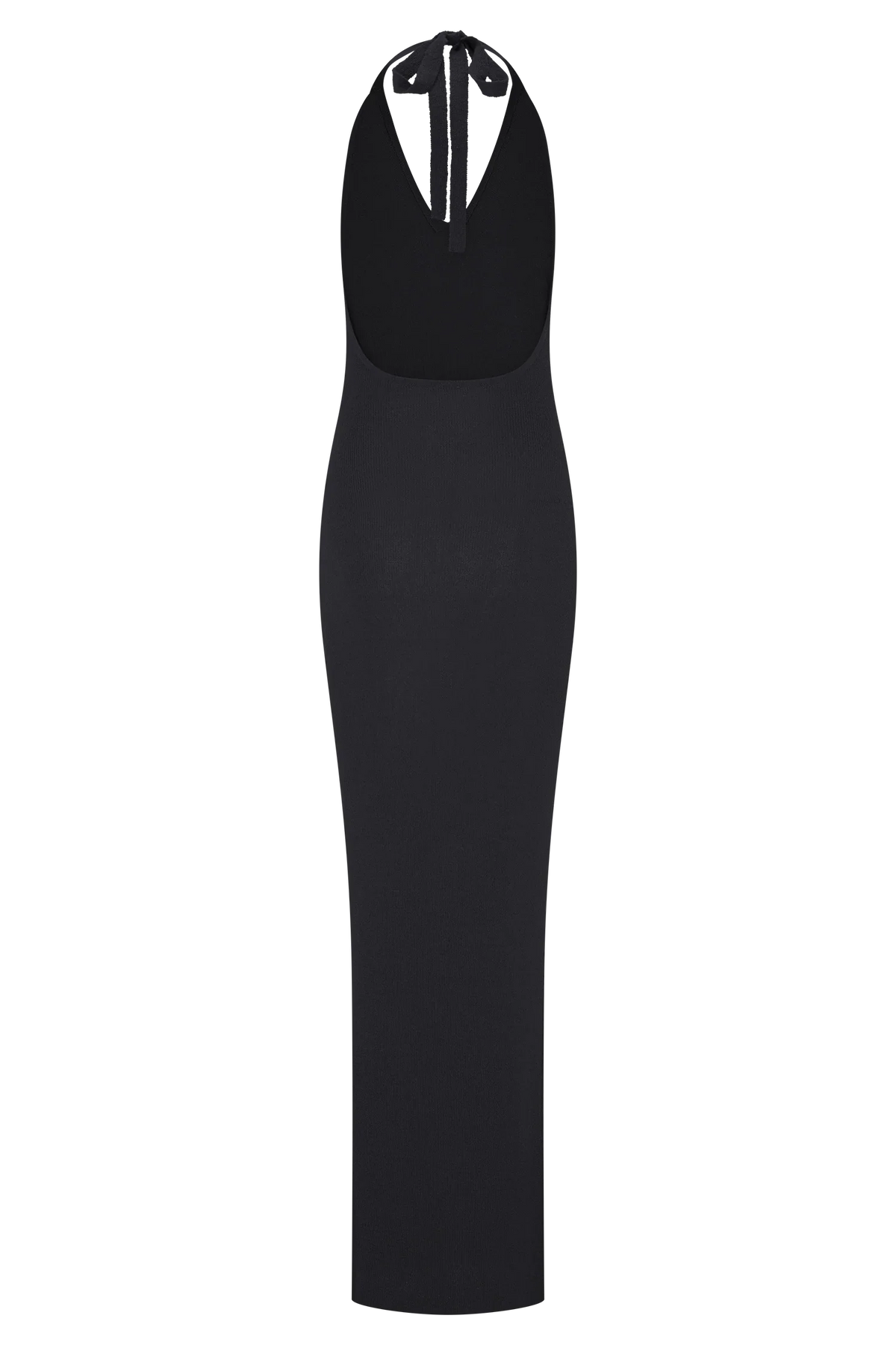 Ayella Cowl Knit Maxi Dress Black